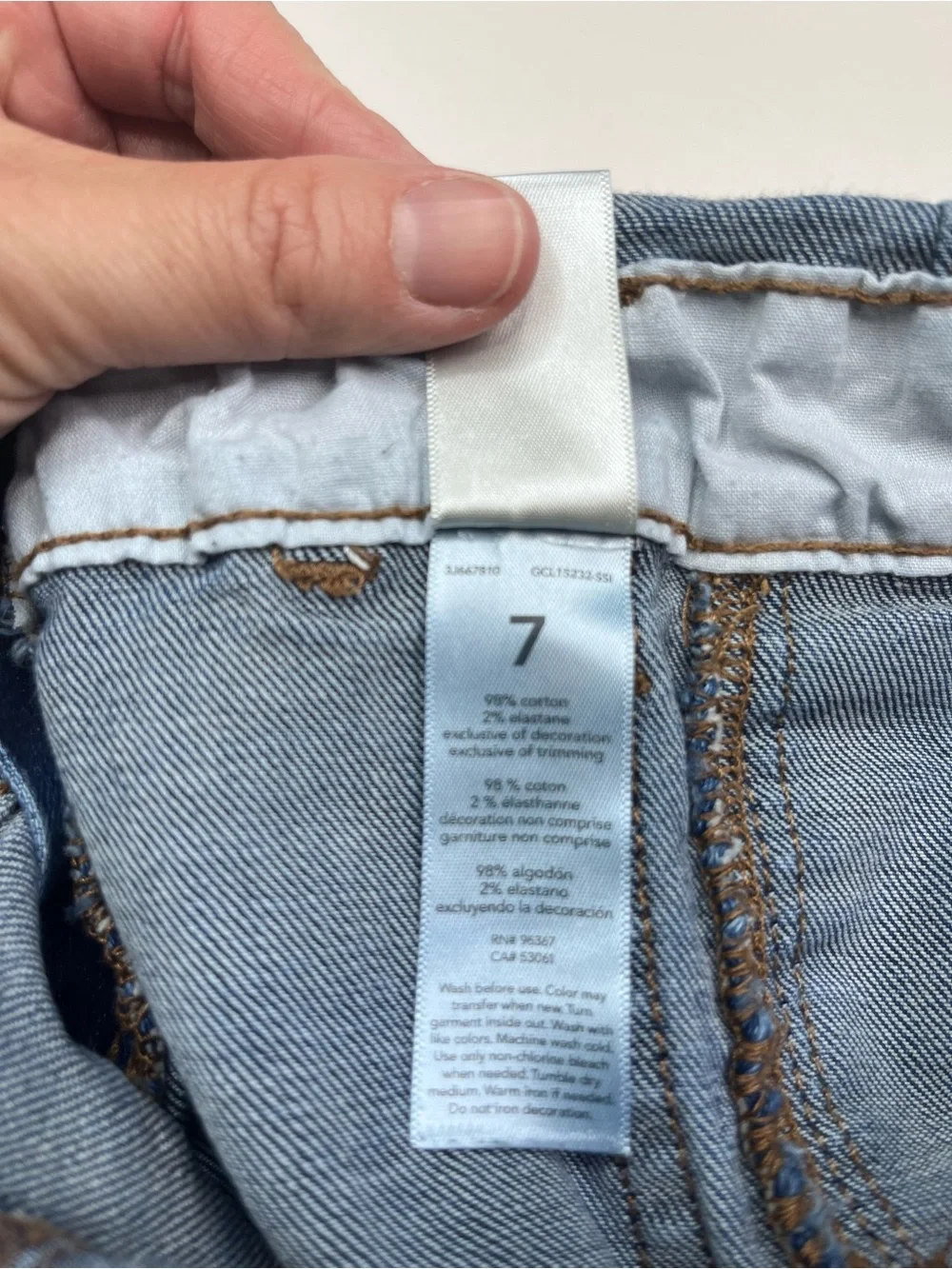 OshKosh B'gosh Blue Denim Girls Overalls Size 7